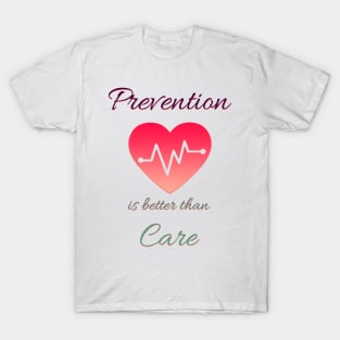 colorful design for covid19, prevention is better than care T-Shirt